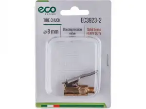 купить Наконечник для подкачки шин (резьба 8 мм, клапан сброса давления, латунь) ECO