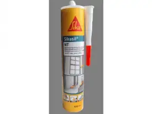 купить Герметик силиконовый санитарный Sikasil NT (нейтральный), прозрачный, 300 мл