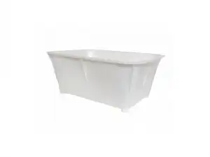 купить Ящик хозяйственный с ручками 40л (белый, пищевой) (белый, пищевой, производство РБ) (ЮстаПласт)