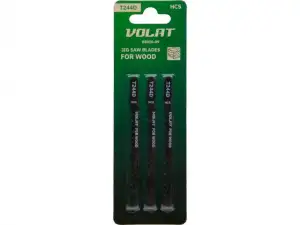 купить Пилка лобз. по дереву T244D (3 шт.) ВОЛАТ (пропил криволинейный, грубый, быстрый рез)