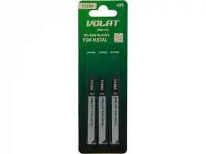 купить Пилка лобз. по металлу T118А (3 шт.) ВОЛАТ (пропил прямой, тонкий, для листового металла)