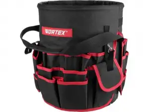 купить Сумка для инструмента WORTEX WB 3037 оксфорд, 370x300х300 мм, вес до 25 кг (58 отсеков хранения)