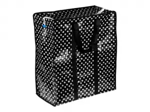 купить Сумка хозяйственная на молнии, горошек, 50х55х25 см, PERFECTO LINEA (Материал: полипропилен)
