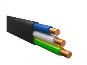 купить Кабель ВВГ-П 3х2,5 (бухта 200м) Ч БелРосКабель (черный, ГОСТ 16442-80)