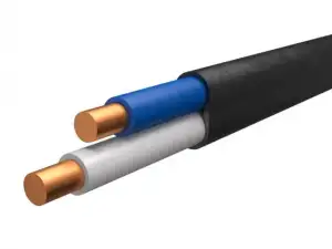 купить Кабель ВВГ-Пнг(A) 2х1,5 (бухта 200м) Ч БелРосКабель (черный, ГОСТ 16442-80)