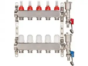 купить Коллекторная группа AVE136, 5 вых., AV Engineering (Для теплого пола и водоснабжения)