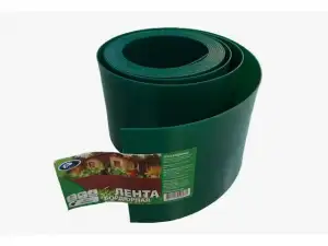 купить Лента бордюрная 10 см, цвет- зеленый, рулон (10м) садовая/газонная (ПластЛайн)