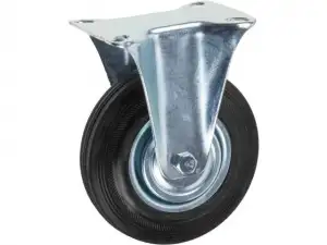 купить Опора колёсная d-125мм неповоротная, резиновая STARFIX