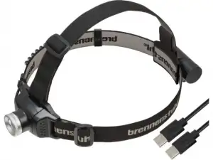 купить Фонарь налобный светодиодный аккум. LuxPremium LED KL 251 AF Brennenstuhl (IP44, 250Лм, USB Type-C кабель в комплекте)