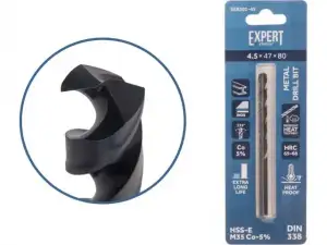 купить Сверло по металлу ц/х 4.5х47х80 мм HSS-Co Black EXPERT STARTUL (кобальт 5%)