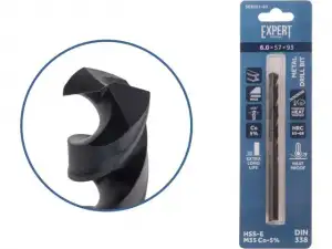 купить Сверло по металлу ц/х 6.0х57х93 мм HSS-Co Black EXPERT STARTUL (кобальт 5%)