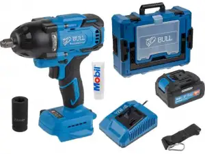 купить Аккум. ударный гайковерт BULL SC 1807 Xcase, XLTpro, БЕСЩЕТ., 18 В, 750 Н*м, 1/2', 1х4 А*ч, з/у 4 А (вес 2,24 кг)
