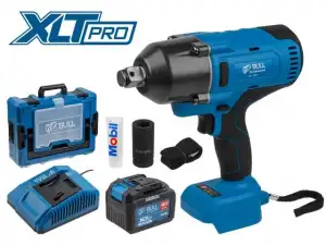 купить Аккум. ударный гайковерт BULL SC 1801 Xcase XLTpro БЕСЩЕТ., 18 В, 1000 Н*м, 3/4", 1х6 А*ч, з/у 4 А (вес 3.3 кг)
