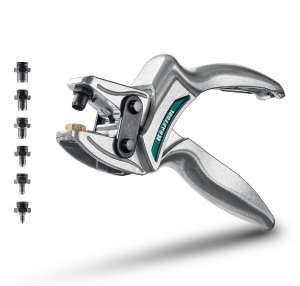 купить KRAFTOOL LPP-6 с набором насадок 1-6 мм, мощный дырокол для кожи (22952)