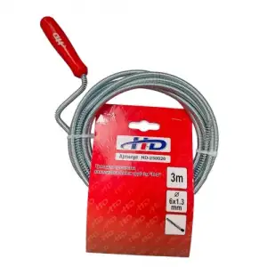 купить Трос для прочистки канализационных труб 6мм х 3м "H-D"