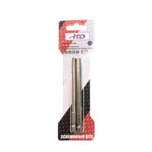купить Биты шестигранные HEX4+HEX6х100мм 1/4" S2 (2шт) "H-D"