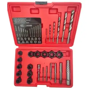 купить Экстракторы для извлечения обломанных болтов, гаек и шпилек, набор универсальный 26пр. 42CrMo "H-D"