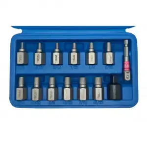 купить Экстракторы для шпилек 1/8"-15/32" + адаптер, набор 14пр., 42CrMo "H-D"