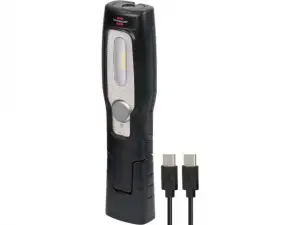 купить Фонарь-переноска аккумуляторный 250+70Лм HL 201 A Brennenstuhl (с гибким основанием, магнитом и выдвижным крючком, кабель USB-C в комплекте)