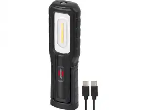 купить Фонарь-переноска аккумуляторный 700+100Лм  IP54 HL 701 A Brennenstuhl (с гибким основанием и магнитом, кабель USB-C в комплекте)