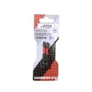 купить Биты крестообразные PH2х50мм ударные 1/4" S2 (2шт) "H-D"
