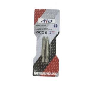 купить Биты крестообразные PZ2х50мм 1/4" S2 (2шт) "H-D"