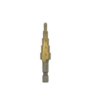 купить Сверло по металлу ступенчатое 4-12мм с хвостовиком HEX 1/4", HSS 4241 "H-D"