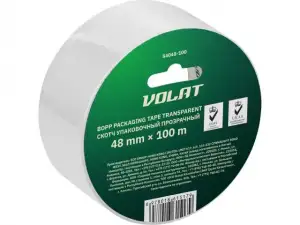 купить Скотч упаковочный прозрачный 48ммх100м ВОЛАТ (плотность 45мк)