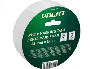 купить Лента малярная 38ммх50м белая ВОЛАТ (135мкм)