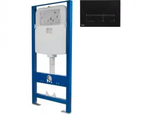 купить Инсталляционный сет 3 в 1 с кнопкой 313, AV Engineering (квадр-черн)