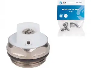 купить Воздухоотводчик 1/2'  (кран Маевского) для радиатора,(5 шт. инд. упак.) AV Engineering