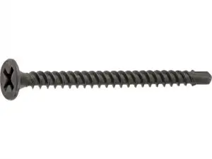 купить Саморез 3.5х25 мм для монтажа ГКЛ к металлу, фосфат, со сверлом (100 шт в зип-локе) STARFIX