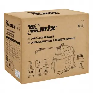 купить Опрыскиватель аккумуляторный M-5LI, 5 л, 3,7 В, 2,5 Ач MTX