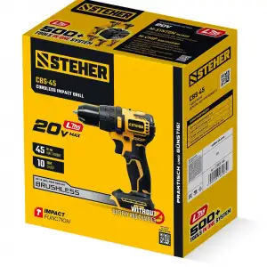 купить STEHER 20 В, 45 Н·м, без АКБ (LMS), бесщеточная ударная дрель-шуруповерт (CBS-45)