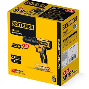 купить STEHER 20 В, 40 Н·м, без АКБ (LMS), ударная дрель-шуруповерт (CDS-40)