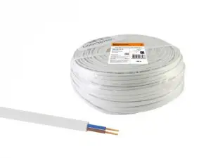 купить Провод ШВВП 2х0,75 ГОСТ (100м), белый TDM