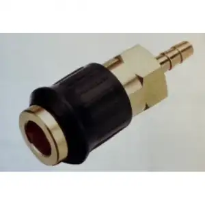 купить Быстроразъем пневматический с обратным клапаном, "елочка" 6мм (латунь) "H-D"