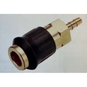 купить Быстроразъем пневматический с обратным клапаном, "елочка" 8мм (латунь) "H-D"