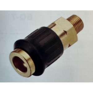 купить Быстроразъем пневматический с обратным клапаном, наружная резьба 3/8" (латунь) "H-D"