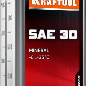 купить KRAFTOOL SAE 30, 1 л, минеральное масло для 4-тактных двигателей (41515-1)