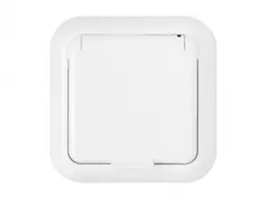 купить Розетка 1-ая (скрытая, с/з, брызг. защ.) белая, Гармония, Bylectrica