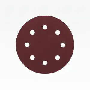 купить STEHER DWH-180-S 180 мм, Р240, шлифовальный круг на липучке, 8 отв., 5 шт. (35682-240)