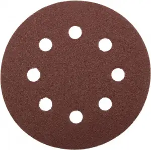 купить Круг шлифовальный ЗУБР ″Мастер″ универсальный, из абразивной бумаги на велкро основе, 8 отверстий, Р80, 115мм, 5шт