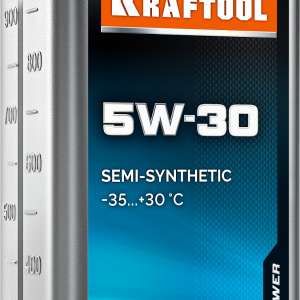 купить KRAFTOOL 5W-30, 1 л, зимнее полусинтетическое масло для 4-тактных двигателей (41514-1)