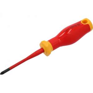 купить Отвертка крестовая PZ1х80мм EXTRA SLIM, изолированная, S2 "Yato"