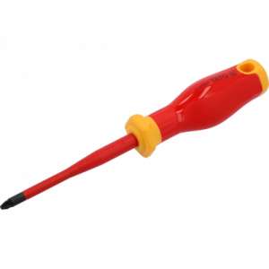 купить Отвертка крестовая PZ2х100мм EXTRA SLIM, изолированная, S2 "Yato"