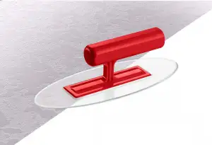 купить ЗУБР 220 х 90 мм, овальная, прозрачная, штукатурная пластиковая гладилка (0810-2)