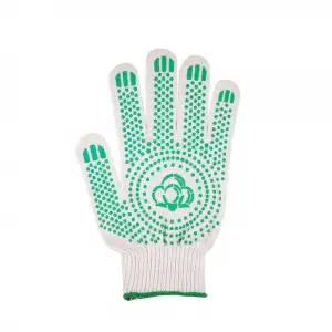 купить Перчатки х/б с ПВХ  (точка) 5-ти нитка, 10 класс П 60-10-20