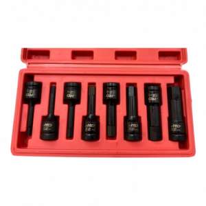 купить Головки-Насадки ударные 1/2" HEX (шестигранные) 5-19мм (набор 8пр) "H-D"