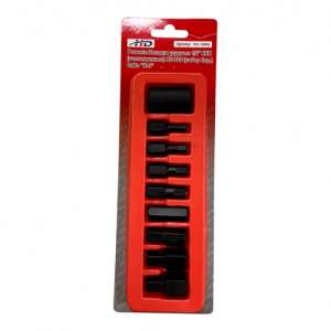 купить Головки-Насадки ударные 1/2" HEX (шестигранные) H6-H19, CrMo, S2 (набор 9пр.) "H-D"